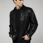 Campera Cuero Trucker - Imagen 2