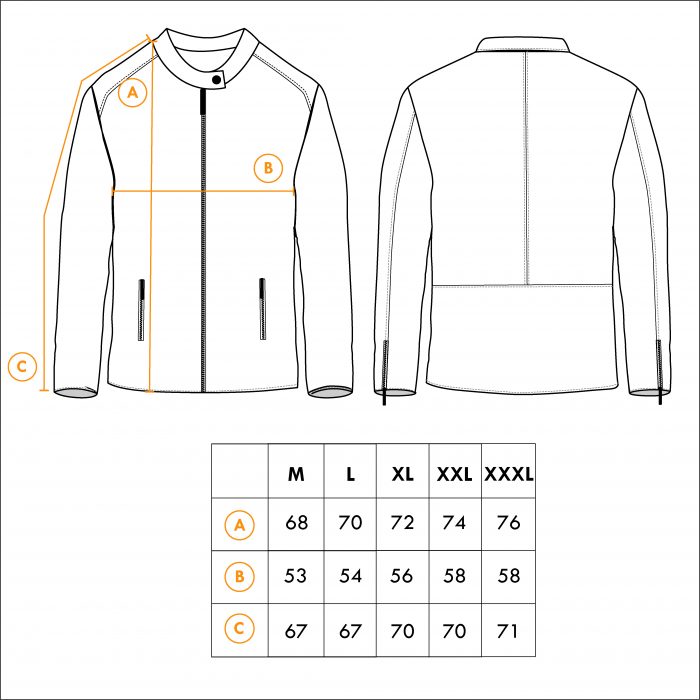 TABLA DE MEDIDAS - CAMPERA RIDER Campera Rider - Imagen 10